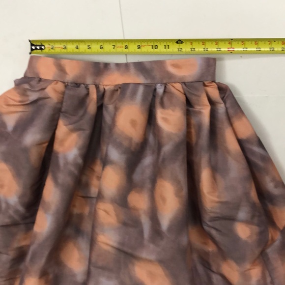COS 38 Skirt Pleated Full Light Purple Peach pink Adjustable snap Waist Excellen - Picture 11 of 15